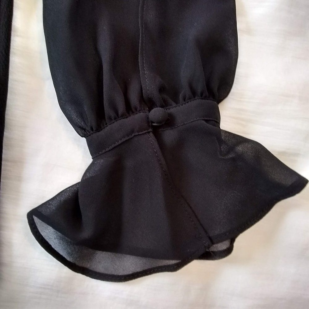 KARL LAGERFELD Chiffon Split Sleeve Sheath Dress - Picture 5 of 8